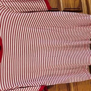 American dream red and white striped Soft Stretchy T-shirt
